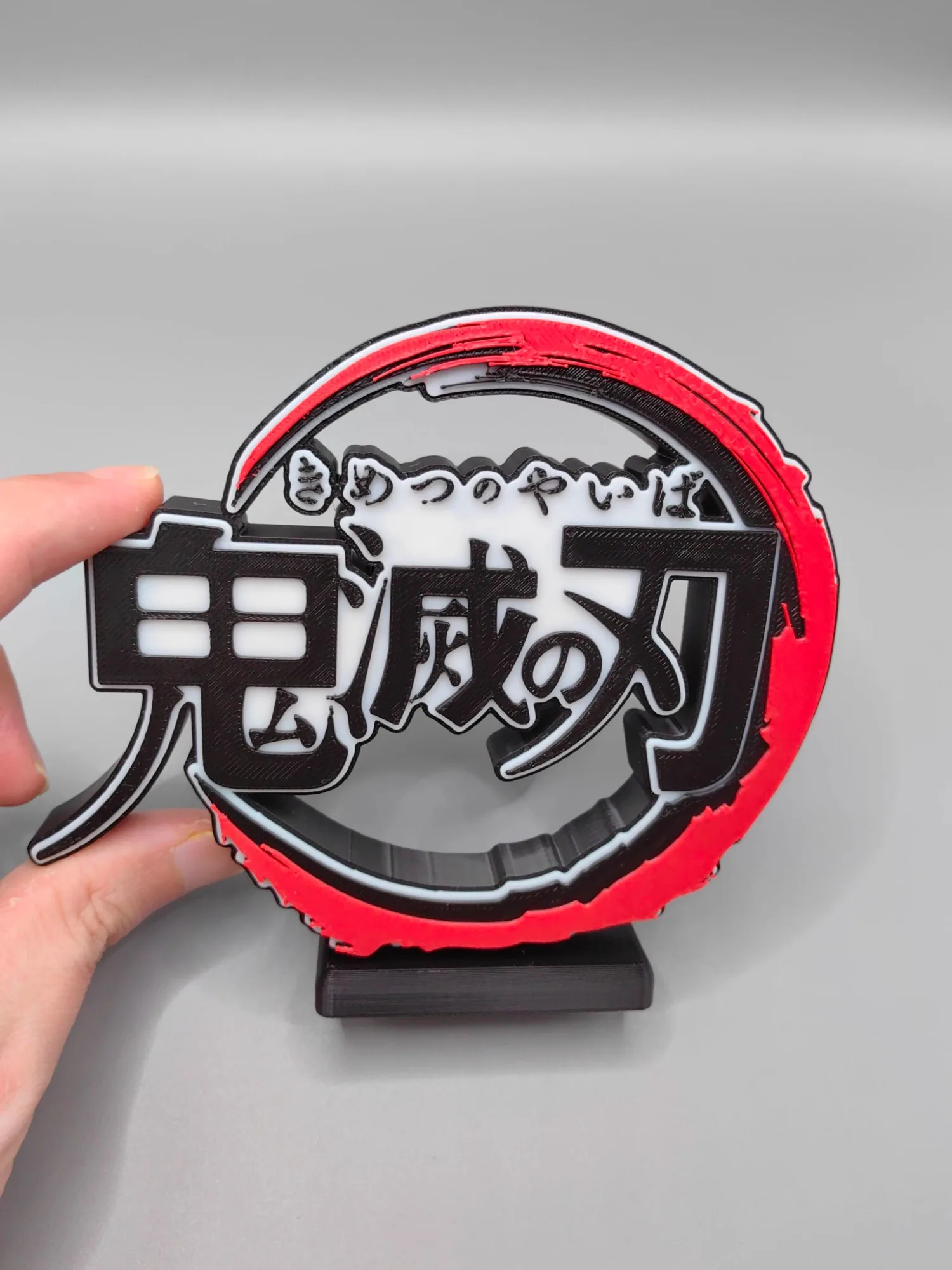 Anime Kimetsu No Yaiba 3D Logo - Anime Cosplay Title ulasan dan harga