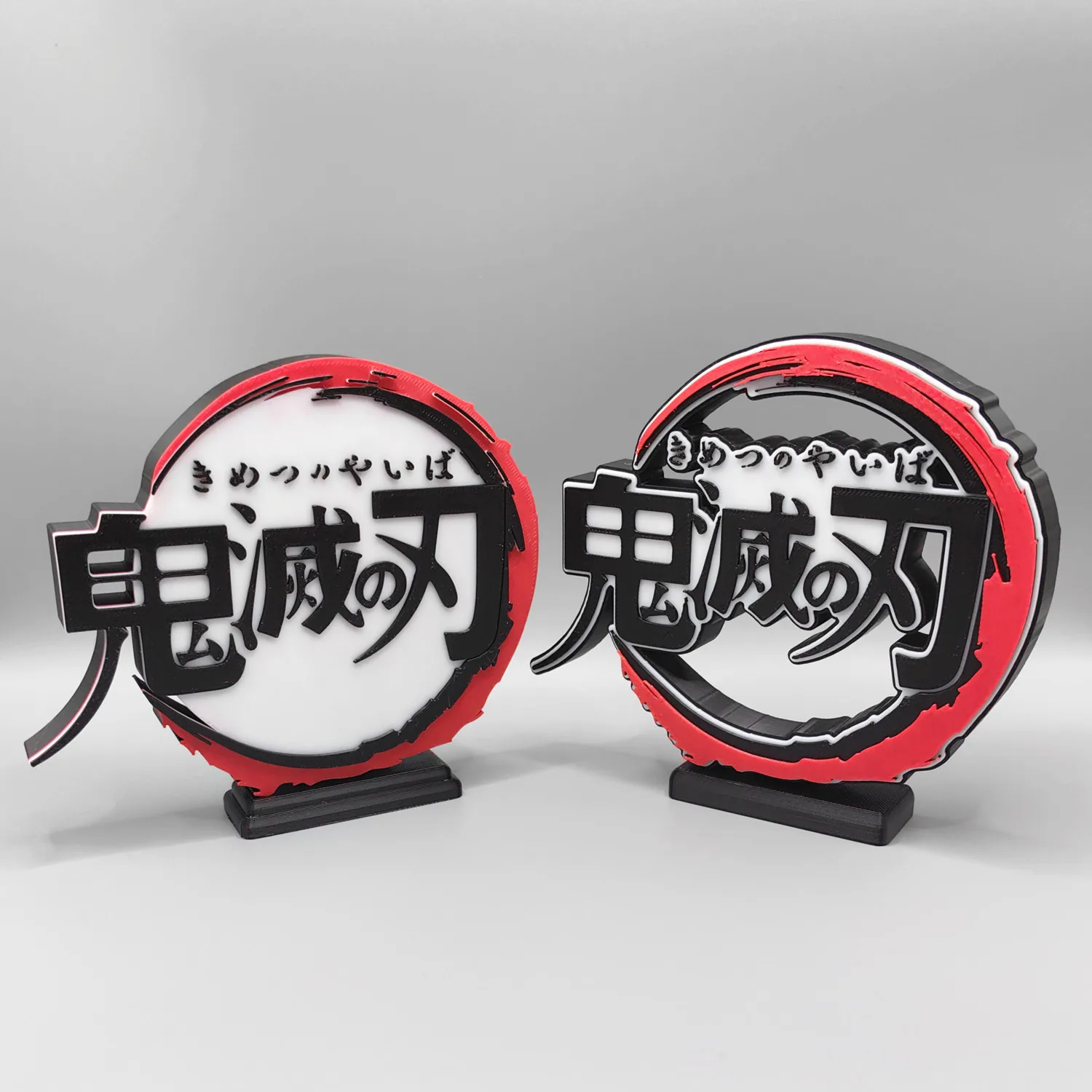 Anime Kimetsu No Yaiba 3D Logo - Anime Cosplay Title ulasan dan harga