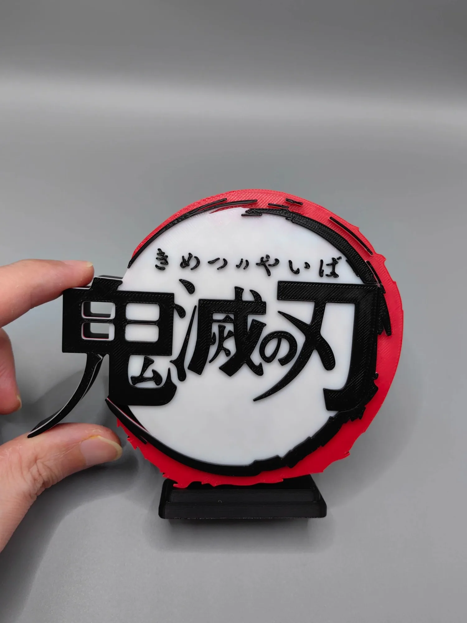 Anime Kimetsu No Yaiba 3D Logo - Anime Cosplay Title ulasan dan harga