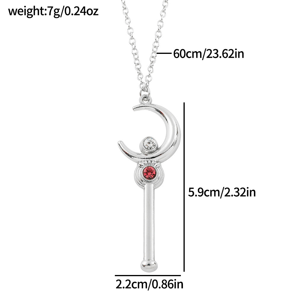 Anime Cartoon Moon Stick Neckl - Anime Cosplay Girl Ideas ulasan dan harga