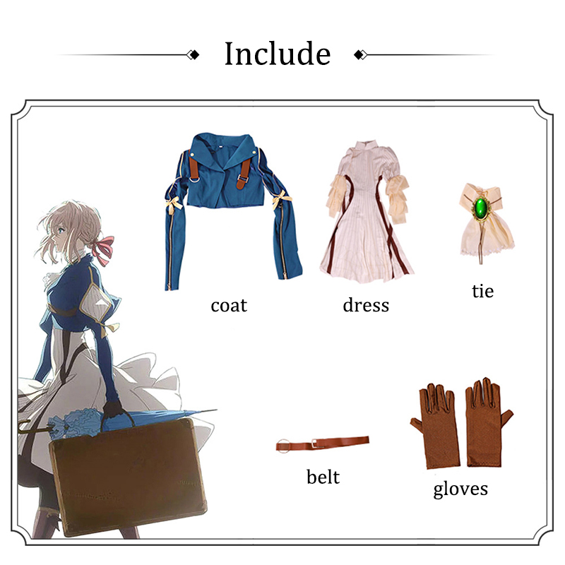 Violet Evergarden Cosplay Cost - Violet Evergarden Dress ulasan dan harga