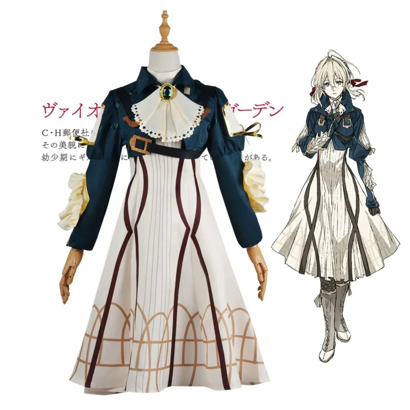 Anime Cosplay Violet Evergarde - Violet Evergarden Dress ulasan dan harga