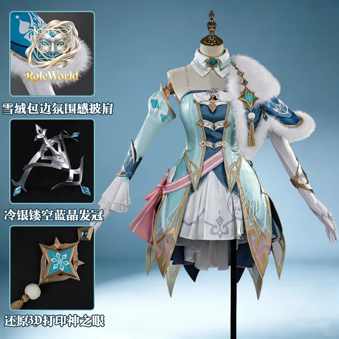 Visna Cosplay Costume Genshin  - Anime Cosplay Dress For Women ulasan dan harga